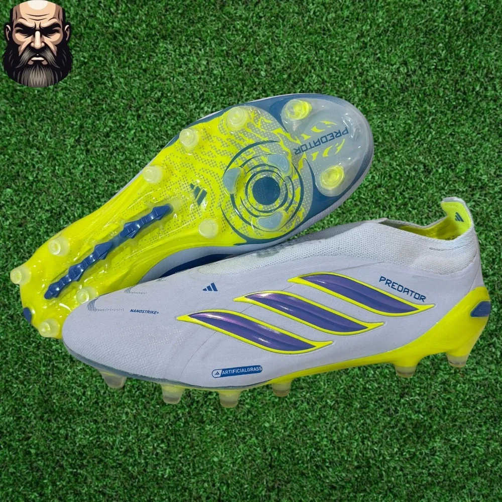adidas Predator Elite Laceless AG Soccer Cleats JR7836 Men's Size 11.5